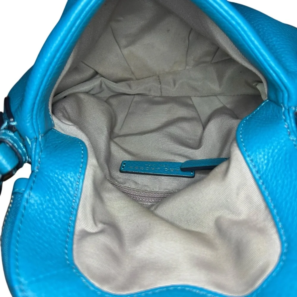 Marc Jacobs Natasha Hobo Vibrant Blue Crossbody Bag - Picture 5 of 11